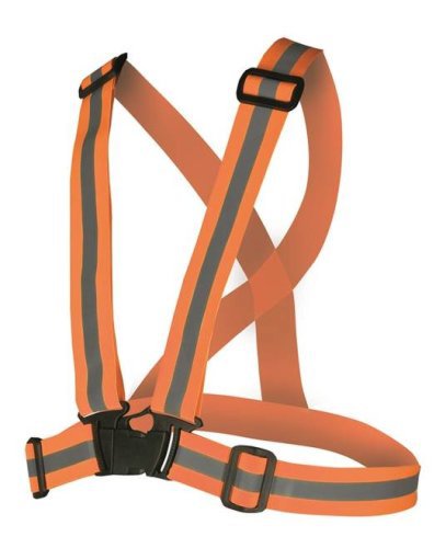 Bretele elastice reflect portocaliu(40mm+refl13mm)