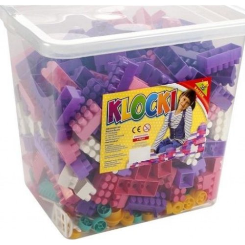 Cuburi constructii 500 piese/cutie, 28 mm, pentru fetite - tupiko