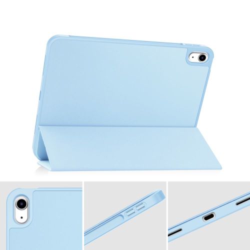 Husa tech-protect smartcase pen compatibila cu ipad 10.9 inch 2022 blue