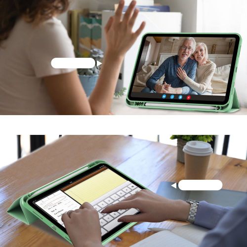 Husa tech-protect smartcase pen compatibila cu ipad 10.9 inch 2022 matcha green