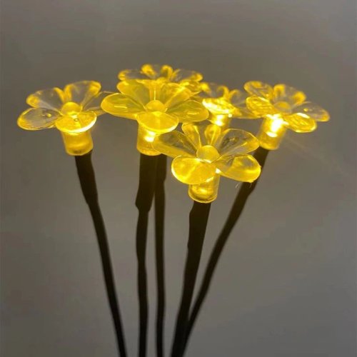 Lampă solară 6 flori, set 4 buc