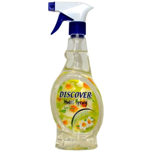 Odorizant lichid cu pulverizator discover spring, 500 ml, elimina mirosurile neplacute din materiale si locuinte, odorizant spray pentru camera, odori
