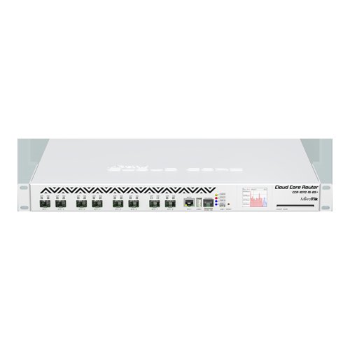 Cloud core router, 8 x sfp+, 1 x gigabit, routeros l6, 1u - mikrotik ccr1072-1g-8s+