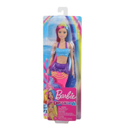 Barbie papusa sirena cu coronita verde