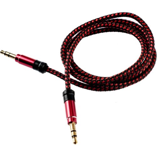 Cablu audio tellur tll311031, jack 3.5mm, 1 m, rosu