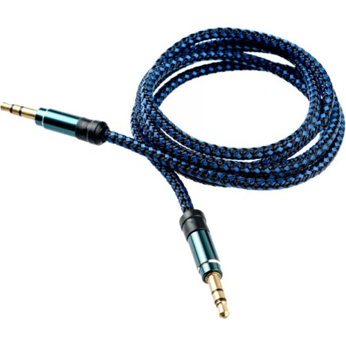 Cablu audio tellur tll311041, jack 3.5mm, 1 m, albastru