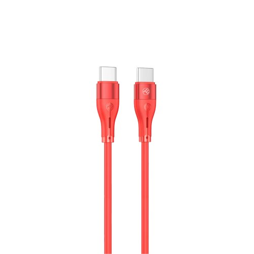 Cablu de date tellur tll155521, type-c, 1m, rosu