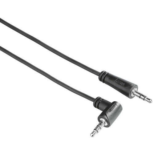 Cablu hama 122312, 1x 3.5mm jack plug - 1x 3.5mm jack plug 90º, 1.5m