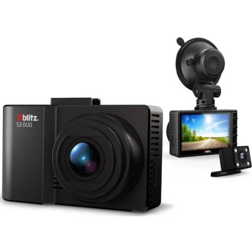 Xblitz Camera auto video dual fata/spate, s3 duo, full hd, negru