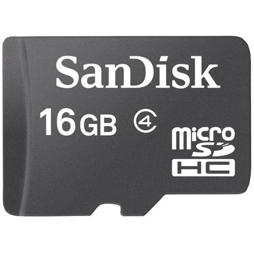 Card memorie micro-sdhc sandisk 16gb, class 4