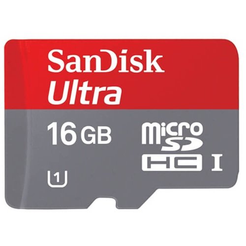 Card memorie micro-sdhc sandisk ultra, 16gb, class 10 + adaptor