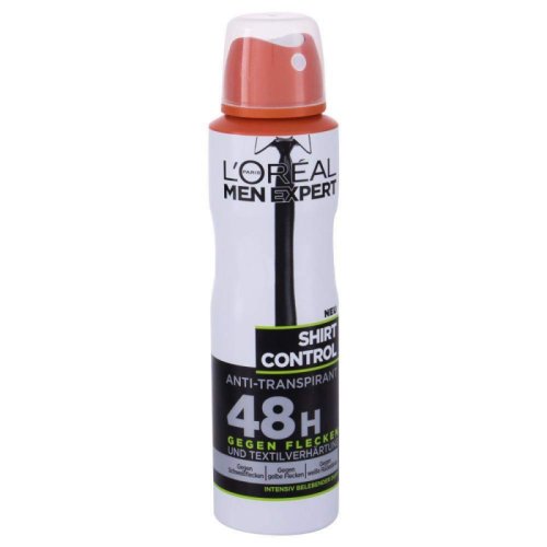 Deodorant antiperspirant l’oreal men expert shirt control, 150 ml, protectie 48h