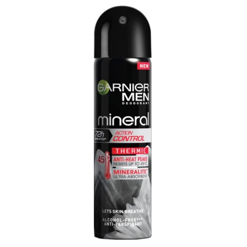 Deodorant spray garnier mineral action control thermic, 150 ml, pentru barbati