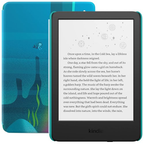 Ebook reader amazon Kindle kids 2022, 6, 16 gb, 300 ppi, wi-fi, usb-c, ocean explorer