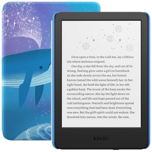 Ebook reader amazon Kindle kids 2022, 6, 16 gb, 300 ppi, wi-fi, usb-c, space whale