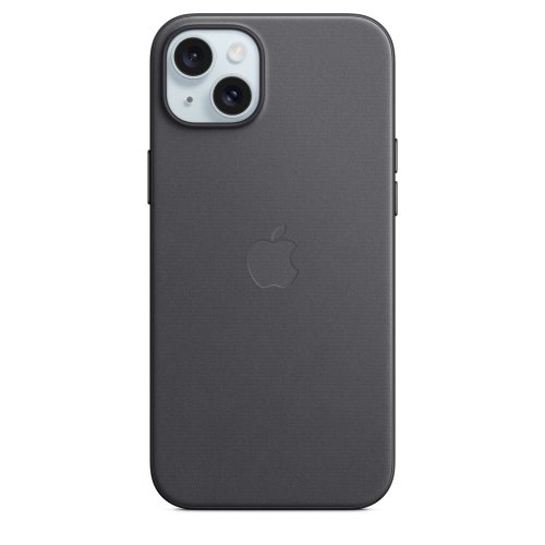 Husa de protectie apple finewoven case with magsafe pentru iphone 15 plus, black