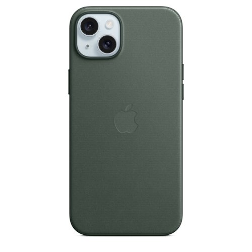 Husa de protectie apple finewoven case with magsafe pentru iphone 15 plus, evergreen