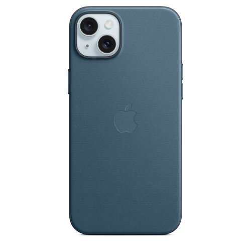 Husa de protectie apple finewoven case with magsafe pentru iphone 15 plus, pacific blue