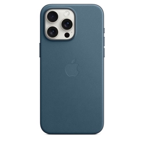 Husa de protectie apple finewoven case with magsafe pentru iphone 15 pro max, pacific blue