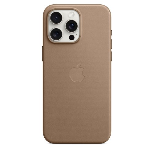 Husa de protectie apple finewoven case with magsafe pentru iphone 15 pro max, taupe