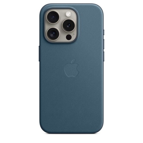 Husa de protectie apple finewoven case with magsafe pentru iphone 15 pro, pacific blue