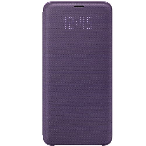 Husa led flip wallet samsung pentru galaxy s9 plus, violet