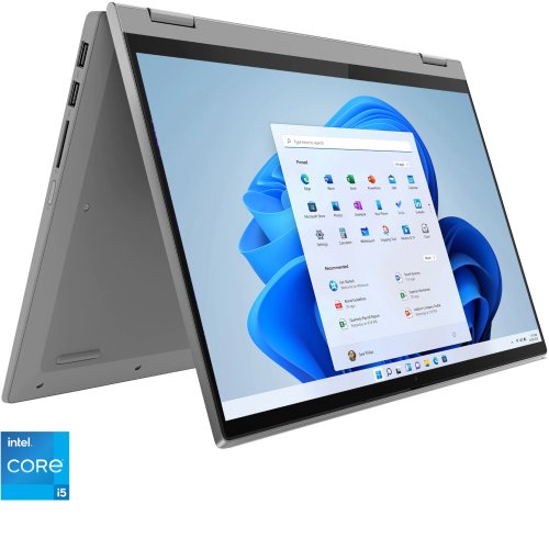 Laptop 2 in 1 Lenovo ideapad flex 5 14itl05, intel core i5-1135g7, 14, full hd, 8gb, 512gb ssd, intel iris xe graphics, windows 11 home, platinum grey