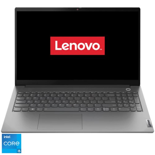 Laptop lenovo thinkbook 15 g2, 15.6 inch, full hd, intel core i5-1135g7, 8gb, 512gb ssd, intel iris xe graphics, free dos, mineral grey