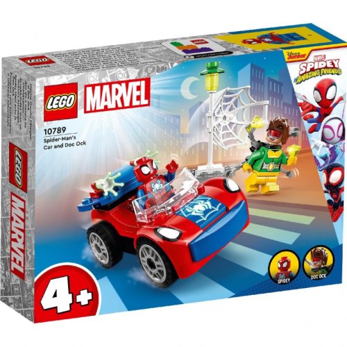 Lego® super heroes - masina omului paianjen si doc ock 10789, 48 piese