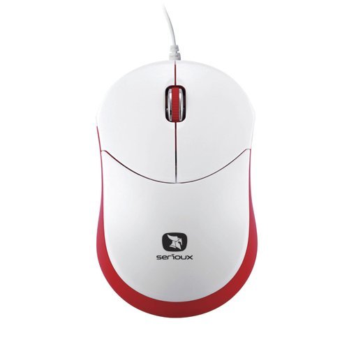 Mouse usb wired serioux rainbow 580 rosu