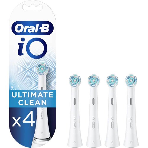 Rezerve periuta de dinti electrica oral-b io ultimate clean, 4 buc, alb