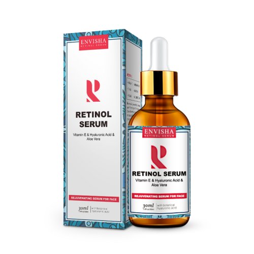 Ser facial cu acid hialuronic, retinol serum 2.5%, vitamina e, aloe vera, envisha sevich, 30ml