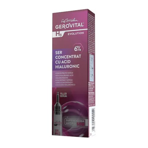 Ser gerovital h3 evolution cu acid hialuronic concentratie 6%, 10 ml