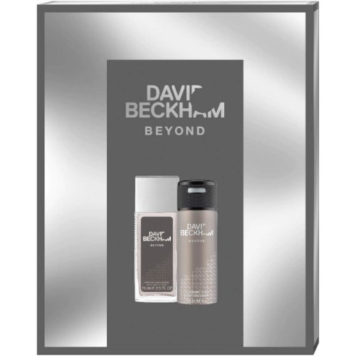 Set cadou pentru barbati david beckham beyond, deodorant natural spray 75 ml si deodorant antiperspirant 150 ml