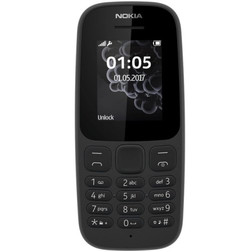Telefon mobil nokia 105 2017, negru