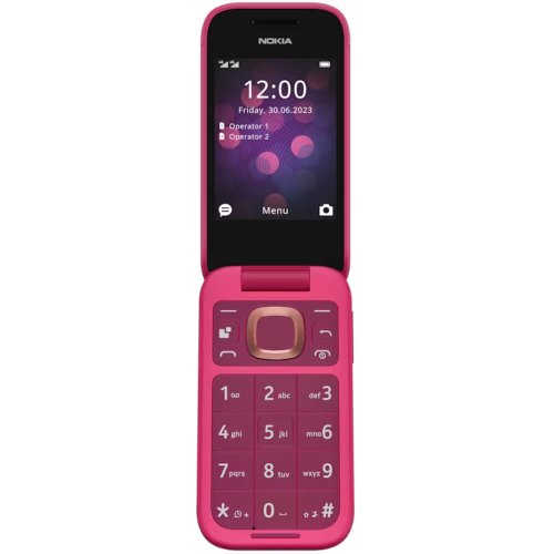 Telefon mobil nokia 2660 flip 4g, dual sim, pop pink