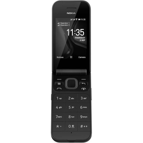 Telefon mobil nokia 2720 flip, dual sim, negru