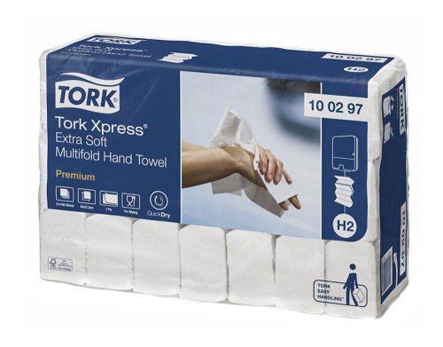 Prosoape pliate tork xpress multifold extra soft, 2 straturi, 100 portii, 21 pachete/bax
