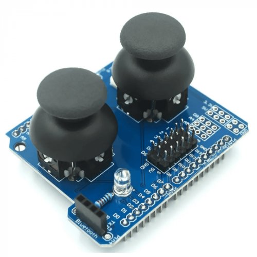 Shield joystick cu 2 manete, compatibil arduino uno r3
