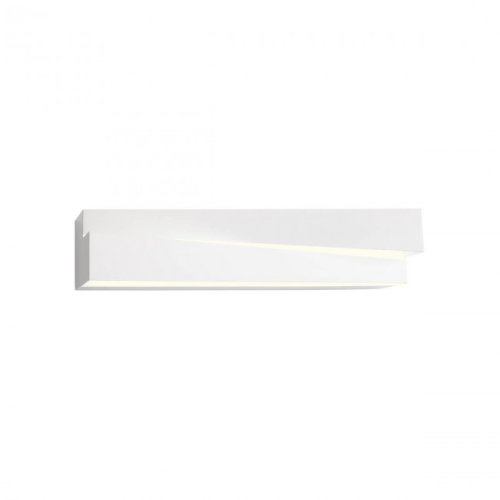 Aplica led decorativa 14w zigo 280mm dreptunghiulara alb negru mat lumina calda cri90 ip20