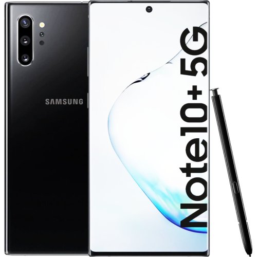 Telefon mobil samsung galaxy note10 plus 5g 256gb single sim, aura black b