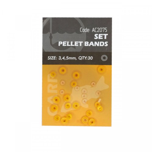 Set orange pellet bands no.3,4,5 30buc
