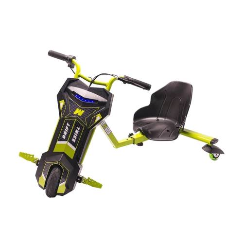 Tricicleta electrica Freewheel super power drift trike green