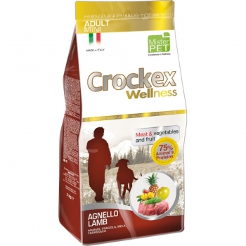 Crockex wellness dog adult mini, miel si orez, 7.5 kg