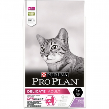 Purina pro plan delicate optidigest adult, curcan, hrană uscată pisici, sensibiltăți digestive, 1.5kg