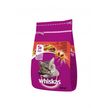 Whiskas adult, vită, hrană uscată pisici, 300g