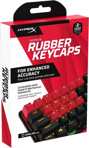 Hp gaming keycaps full set, hyperx pudding, us layout, red