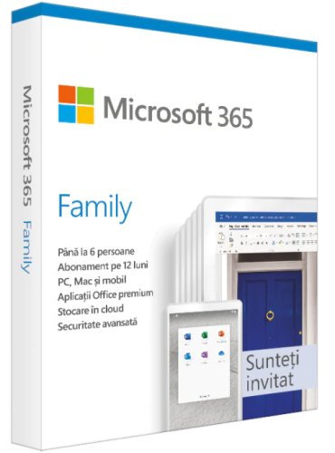 Licenta cloud retail microsoft 365 family romanian subscriptie 1 an medialess p6