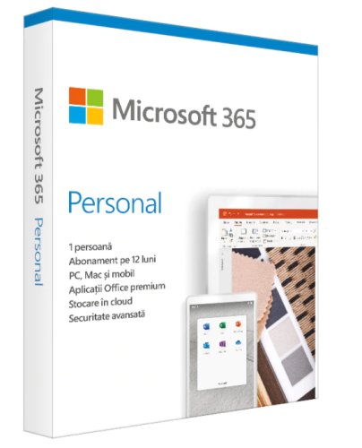 Licenta cloud retail microsoft 365 personal romanian subscriptie 1 an medialess p6