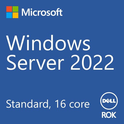 Licenta microsoft windows server 2022 standard, 16 core, 64 bit, english, rok kit for dell servers
